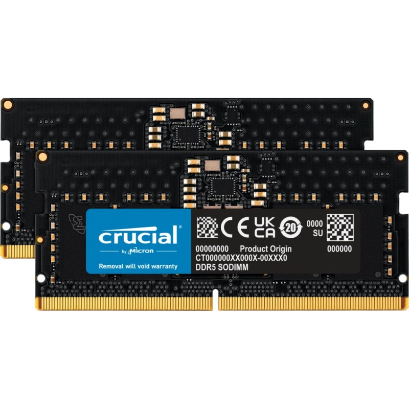 16GB (2x8GB) Crucial DDR5-4800 CL 40 SO-DIMM RAM Notebook Speicher Kit